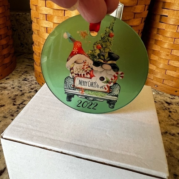HANDMADE 2022 Glass Christmas Ornament - Picture 2 of 2